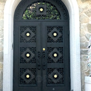 Puerta <span class=keywords><strong>Exterior</strong></span> de jardín, puerta de seguridad de hierro forjado - Product Image 3