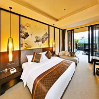 Cadres de lit d'hôtel haut de gamme, taille double, cadre de lit king size, sommier d'hôtel, base de lit commerciale rembourrée, moderne, en bois, luxe, lit d'hôtel 5 étoiles