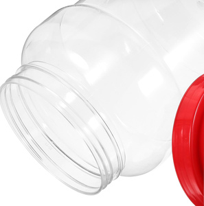 Pot en PET de qualité alimentaire de 170 oz (5000 ml) avec couvercle à vis pour aliments en conserve et noix, certifié ISO9001, couleur et logo personnalisables - Product Image 4