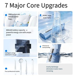 Hydropulseur électrique portable - Élimine le tartre dentaire, idéal pour le nettoyage buccal à domicile - Product Image 3