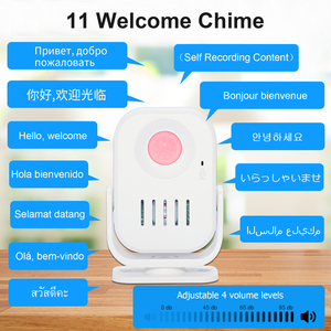 <span class=keywords><strong>Campanello</strong></span> <span class=keywords><strong>Wireless</strong></span> Daytech con Sensore PIR, Resistente all'Acqua, Alimentato a <span class=keywords><strong>Batteria</strong></span>, Registrazione Personalizzata, per Negozi e Visitatori, 11 Suonerie di Benvenuto - Product Image 3