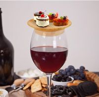 Plateau à charcuterie en bambou avec couvercle en bois, accessoires de bar écologiques, moderne