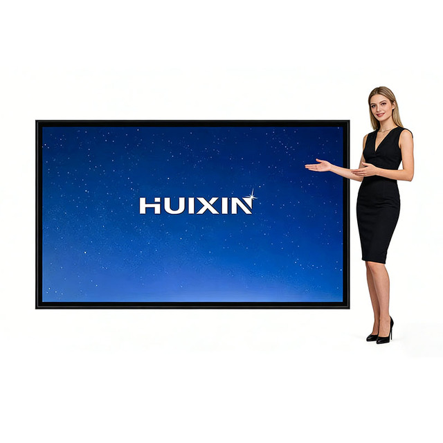 Ultra Slim LED Video Display Tempered Glass Screen Non Smart TV 32 43 50 55 65 Inch Stand Alone Monitor for Karaoke Bar