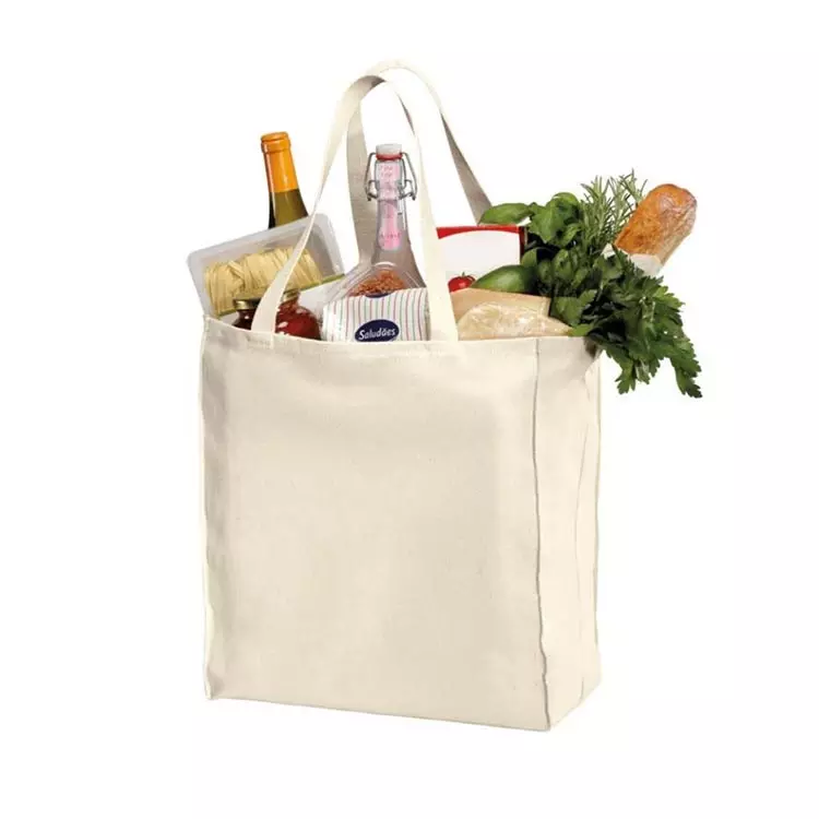 Personalized Printed Logo Blank Large Cotton Tote Bag Canvas