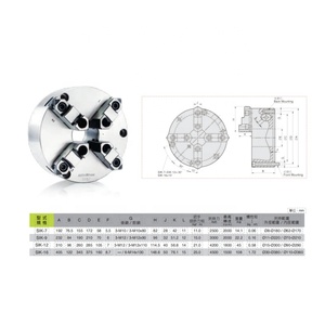 Autostrong máy tiện <span class=keywords><strong>Chuck</strong></span> mihanna gang 4 hàm mạnh Scroll <span class=keywords><strong>Chuck</strong></span> đồng bằng trở lại 2 mảnh hàm máy công cụ <span class=keywords><strong>Chuck</strong></span> - Product Image 3