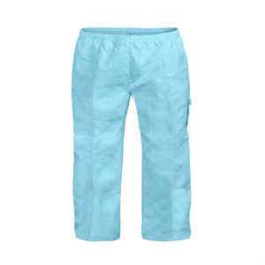 Unisex <b>White</b> <b>Work</b> Pants Cotton Breathable Uniform Pants for Kitchen Use - Product Image 3