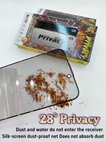 Protection d'écran anti-espion pour 16 Pro 14 15 Plus 11 13 12 XR XS 6 7 8 SE ESD Og Glass 28 °   Film de protection en verre trempé anti-espionnage