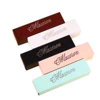 Boîte cadeau en carton de luxe avec logo personnalisé macaron macarons gâteau biscuit pâtisserie bonbons sucrés emballage différentes options de poids