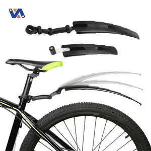 Nueva imagen, guardabarros de plástico plegable para bicicleta de montaña, guardabarros delantero trasero, guardabarros eléctrico plegable para bicicleta gruesa