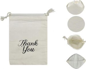 Bolsas de Regalo de Lona de Algodón con Cordón, Reutilizables, a Prueba de Polvo, con Logotipo Personalizado, para Regalos de Navidad - Product Image 6