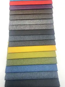 Small Moq Good Price Personal Jacquard Yarn Dyed Pongee Backing Sofa Fabric Imitation Linen