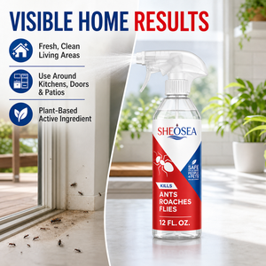 <span class=keywords><strong>Spray</strong></span> Natural Seguro <span class=keywords><strong>para</strong></span> el Control de Plagas SHEOSEA 12oz, Elimina Rápidamente Hormigas/<span class=keywords><strong>Cucarachas</strong></span>/Moscas en Interiores/Exteriores, Aroma Fresco Suave, Fácil de Agitar - Product Image 5