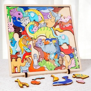 Puzzle <span class=keywords><strong>3D</strong></span> <span class=keywords><strong>en</strong></span> <span class=keywords><strong>bois</strong></span> Zootopia, éducatif, 3 étoiles, difficulté élevée, jouet irrégulier pour les enfants de 5 à 7 ans, moins de 50 pièces - Product Image 2