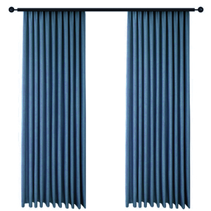 Commercio all'ingrosso della fabbrica Top Grommet blu oscurante <span class=keywords><strong>tende</strong></span> testurizzate isolate Plain Rideaux Salon De Luxe drappi per il soggiorno - Product Image 6