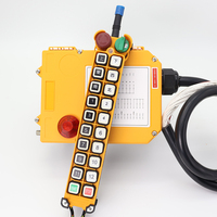Telecontrol Uting para grúa aérea, control remoto por radio, 1 transmisor a 2 receptores, 18 botones, UHF, 12-65V, 65-440V, 1 unidad