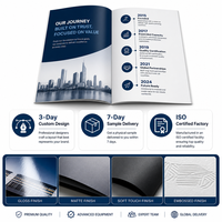 Impression de brochures personnalisées pour les salons professionnels, les expositions commerciales, les profils d'entreprise, les catalogues, vente en gros, papier de qualité supérieure, directement de l'usine