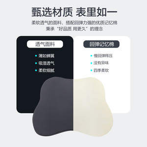 Electric Lumbar Support Car Seat <b>Cushion</b> Rectangle Dark Gray Black Light Gray <b>Back</b> Massage Four Seasons Use - Product Image 4