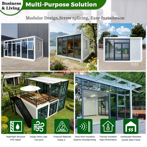 Casa Contenedor Europea de Lujo de 40 pies, Estructura de Acero, Villa Modular Prefabricada Móvil con Ventana Grande para Uso Hotelero - Product Image 4