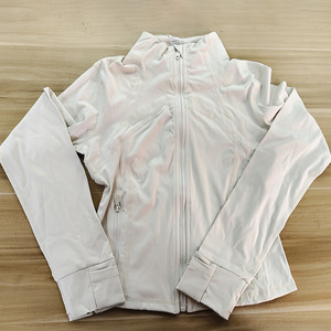 <span class=keywords><strong>Veste</strong></span> de <span class=keywords><strong>sport</strong></span> à manches longues Roregal Gym Fitness avec fermeture éclair dorée pour femmes - Product Image 4