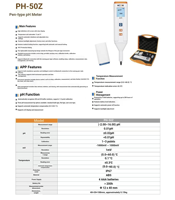 Testeur de qualité de l'eau portable de type stylo série PH-50/EC-50/ORP-50 - pH-mètre et conductimètre intégrés Chine
