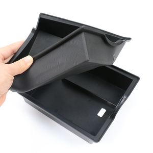 Apto para bandeja organizadora de consola central Tesla <span class=keywords><strong>Model</strong></span> <span class=keywords><strong>Y</strong></span> con forro de fieltro | Accesorios de caja de almacenamiento ocultos mejorados (2021-2024) - Product Image 5