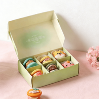 Boîtes en carton pliables et résistantes personnalisées pour bonbons, biscuits et macarons