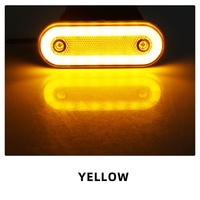 Feux latéraux de camion à LED 12V/24V de haute qualité, feux de signalisation, forme ovale, en plastique, fournitures d'usine
