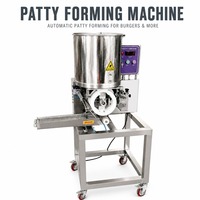 Machine automatique de formage de galettes avec options de moules ronds, carrés, ovales, triangulaires et en forme de cœur pour les usines de transformation alimentaire