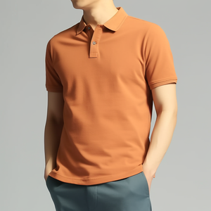 เสื้อกอล์ฟผู้ชายแบบปกติเสื้อถักกระดุมแถวเดียวแห้งเร็ว - Product Image 4