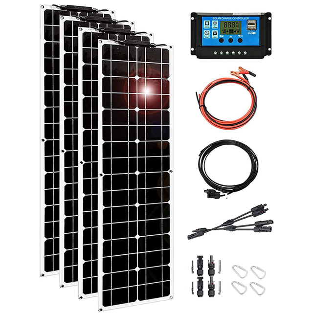 50W 200W 400W 800W Flexible PET Monocrystalline Panels Solar Kit  Solar Panel