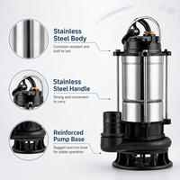 Pompe submersible à broyeur de déchets 220V pour fosse septique, drainage des boues et eaux usées, petite pompe à eaux usées domestique