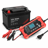 Chargeur de batterie universel NOVUS NCB002 pour moto/voiture 12V 6A intelligent et automatique, sans entretien, pour batteries au plomb à décharge profonde 2