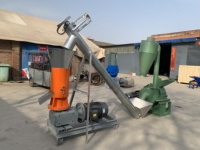 Presse à granulés de bois industrielle haute capacité, alimentée par moteur, pour feuilles de manioc, bambou, maïs, blé et bois domestique