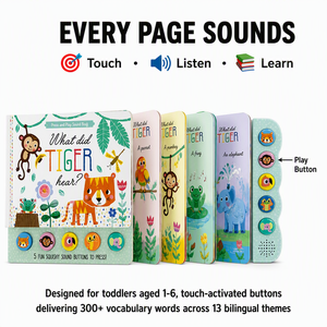 Yimi Paper Wholesale Custom Hard Cover Cardboard Children Music Board Book Printing Button Nursery Rhymes Story Sound for Kids - Product Image 6