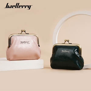 กระเป๋าใส่เหรียญ Baellerry หนังเคลือบน้ำมันขนาดเล็ก กระเป๋าสตางค์ผู้หญิงแบบกะทัดรัด ใช้ได้ทุกวัน - Product Image 3