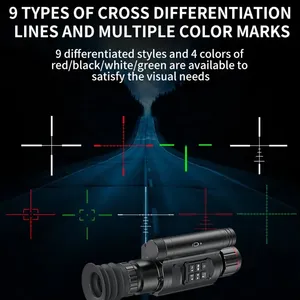 Visore Notturno Monoculare NV076 con Telemetro Laser 1000m, Portata Notturna 450m, Resistente agli Urti, Ultraleggero, PIP, WIFI, Traiettoria Automatica - Product Image 2