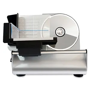 Meat Slicer Electric Food Slicer with Child Lock Protection Adjustable Thickness Food Slicer Machine for Meat, Cheese, Bread