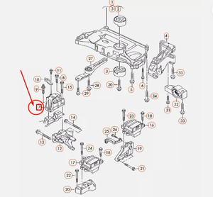 1K0199262CG ยึดเครื่องยนต์สำหรับ Audi TT S3 A3สำหรับเบาะนั่ง - Product Image 4