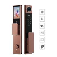 Serrure Intelligente Tuya en Gros pour Porte en Bois, Connectée WiFi, avec Biométrie par Empreinte Digitale et Caméra Intégrée