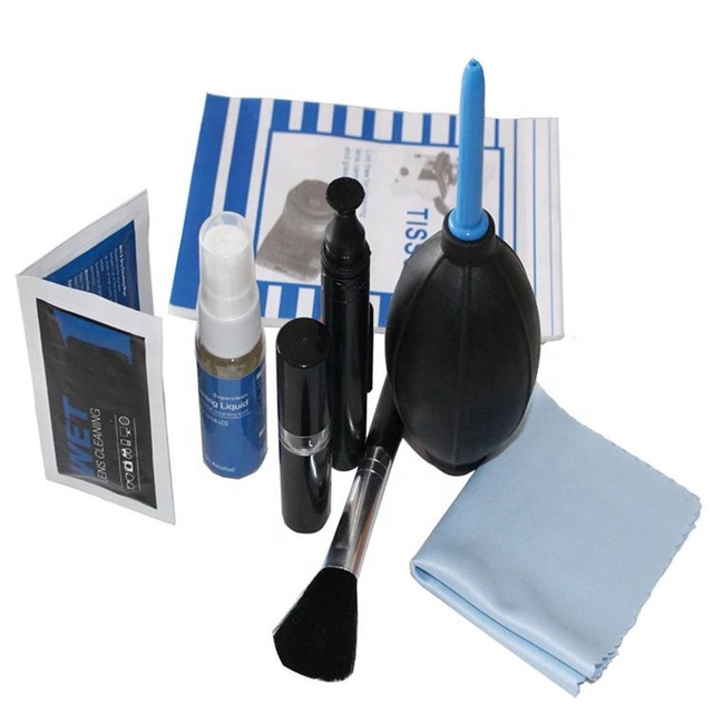 7 in 1 Professional Lens Cleaning Kit LCD Screen Cleaning Kit Lens Cleaner Soft Brush/blower/lens Tissue for All Digital DSLR Ca