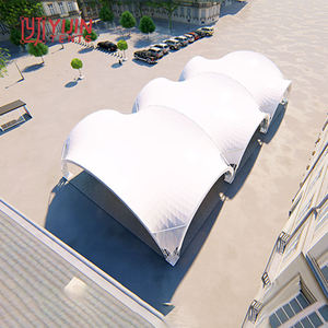 Fabrication de structures de toiture tendue en membrane pour projets de terrasses - Product Image 1