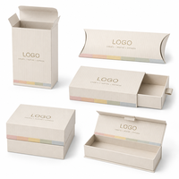 Boîte en papier enduit blanc crème personnalisée pour jouets de créateurs, emballage cadeau en carton écologique finition mate avec logo