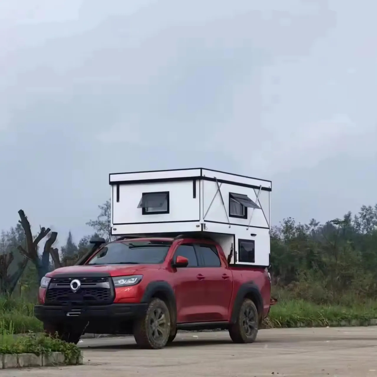Individuelles neues Design 4 × 4 Gelände Auto Camping Wohnmobil Wohnwagen Wohnanhänger Anhänger
