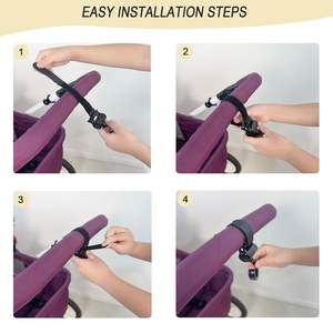 Paquete de 2 ganchos de metal <span class=keywords><strong>para</strong></span> cochecito, accesorios <span class=keywords><strong>para</strong></span> habitación de niños <span class=keywords><strong>para</strong></span> mamás <span class=keywords><strong>para</strong></span> acampar <span class=keywords><strong>y</strong></span> vacaciones de bebés nuevos - Product Image 5