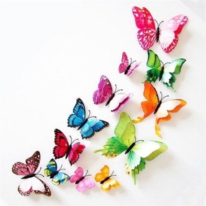 Paquete de 12 Adhesivos Decorativos de Pared con Diseño de Mariposas 3D de PVC de Doble Capa para Bodas, Fiestas, Navidad - Product Image 4