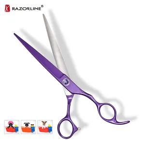 NPK15P Pet Hair Grooming Shears Popular Dog Thinning Hairdressing Pink Hair Scissors Cut Set