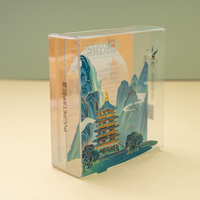 Boîtes cadeaux en plastique transparent PET avec logo personnalisé, impression offset UV, estampage à chaud, emballage pliable plat, estampage à chaud