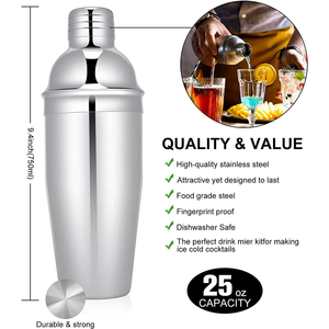 Bộ cho thanh mixology bartender Kit thép không gỉ trộn nước giải khát tùy chỉnh thanh công cụ bartender thiết lập 24 cái thanh công cụ Kit - Product Image 2