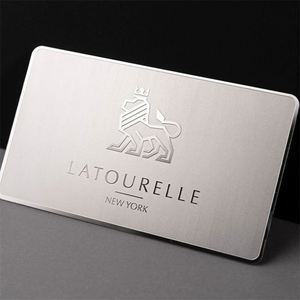 Cartes de visite personnalisées avec logo et informations de l'entreprise, gravure au laser, métal électro-plaqué or noir, 0,2-2,0 mm - Product Image 6