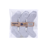 Summer Soft Plain Solid White 0-12 Mois Nouveau-né Bébé 100% Chaussettes en coton